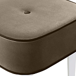 Квадратный мягкий пуф на белых ножках Winton Pouf Square варинант исполнения - 4 | Loft Concept в Воронеже