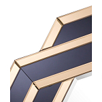 Зеркало восьмиугольное в черно-золотистой раме Pairing варинант исполнения - 2 | Loft Concept в Воронеже