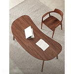 Стол рабочий округлой формы с ящиком  Working Moonnut Table варинант исполнения - 4 | Loft Concept в Воронеже