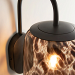 Бра с плафоном из янтарного стекла Amber Olmos Wall Lamp варинант исполнения - 4 | Loft Concept в Воронеже