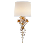 Бра с цветочным основанием и тканевым абажуром Tugella Flower Lamp варинант исполнения - 1 | Loft Concept в Воронеже