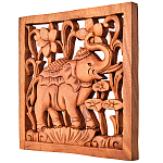 Панно из дерева слов и цветы Panel With Animals варинант исполнения - 2 | Loft Concept в Воронеже