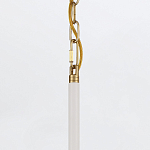 Подвесной светильник с плафоном в форме плоского купола и белой шарообразной лампой Eurofase варинант исполнения - 13 | Loft Concept в Воронеже