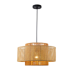 Подвесной светильник с абажуром из плтеного бамбука Light Inside the Cell варинант исполнения - 2 | Loft Concept в Воронеже