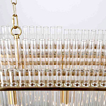 Люстра подвесная овальная со стеклянными трубками Nembus варинант исполнения - 4 | Loft Concept в Воронеже