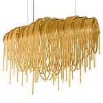 Люстра подвесная с металлическими цепочками и изогнутыми металлическими дугами 72 см Atlantis Chain варинант исполнения - 18 | Loft Concept в Воронеже