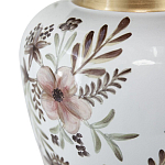 Ваза с нежным цветочным узором в пастельных тонах и крышкой с золотым акцентом Chinoiserie Ceramics варинант исполнения - 3 | Loft Concept в Воронеже