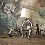 Лампа MALE MANNEQUIN LAMP с абажуром варинант исполнения - 2 | Loft Concept в Воронеже