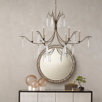 Люстра с прозрачными каплевидными подвесками Elegant Thin Chandelier варинант исполнения - 2 | Loft Concept в Воронеже