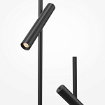 Напольный торшер светодионый черный Lumen Duo варинант исполнения - 3 | Loft Concept в Воронеже