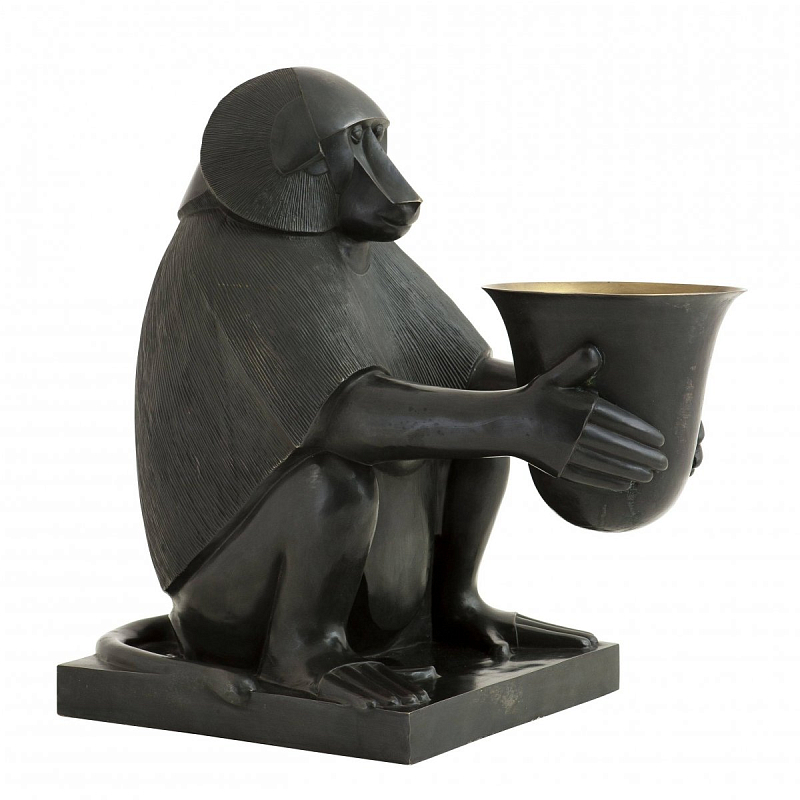 Настольная лампа Eichholtz Art Deco Monkey Темная бронза винтаж Настольная лампа Eichholtz Art Deco Monkey Темная бронза винтаж в Воронеже | Loft Concept