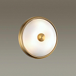 Бра круглое с матовым стеклянным плафоном и металлической окантовкой Soft Halo варинант исполнения - 4 | Loft Concept в Воронеже