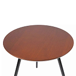 Кофейный столик с круглой столешницей на 3-х черных ножках Laconic Stylish Design варинант исполнения - 1 | Loft Concept в Воронеже