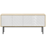 Длинная тумба с зеркальным декором Serena варинант исполнения - 8 | Loft Concept в Воронеже