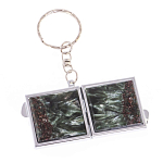 Зеркало брелок складное двухстороннее из натурального камня Серафинит Stone Mirrors варинант исполнения - 6 | Loft Concept в Воронеже