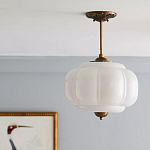 Подвесной светильник с абажуром из молочного стекла Vintage Charm варинант исполнения - 2 | Loft Concept в Воронеже