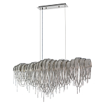 Люстра подвесная с металлическими дугами и длинными цепочками 115 см Atlantis Chain варинант исполнения - 9 | Loft Concept в Воронеже