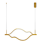 Подвесной светильник волнообразный изогнутый цвета латунь 3000К Spiral Lighting варинант исполнения - 2 | Loft Concept в Воронеже