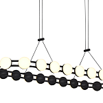 Люстра овальная с круглыми светодиодными источниками света Maxine Light варинант исполнения - 11 | Loft Concept в Воронеже