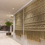 Панно на стену плетеное Макраме бежевый цвет  варинант исполнения - 8 | Loft Concept в Воронеже