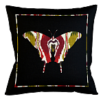 Подушка декоративная бабочка цветной узор Ikat Pattern варинант исполнения - 1 | Loft Concept в Воронеже