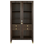 Дизайнерский шкаф витрина Elsa Dreams Walnut с 4-мя ящиками варинант исполнения - 9 | Loft Concept в Воронеже