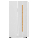 Шкаф угловой с белым глянцевым фасадом Grace of Furniture варинант исполнения - 1 | Loft Concept в Воронеже