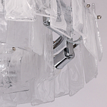 Люстра круглая с подвесными прямоугольными пластинами из стекла Glacier Panels варинант исполнения - 8 | Loft Concept в Воронеже