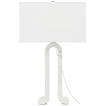 Настольная лампа на арочном корпусе с прямоугольным абажуром One Piece Support варинант исполнения - 4 | Loft Concept в Воронеже