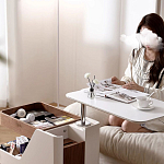 Журнальный столик передвижной с подъемной столешницей Table Trolley варинант исполнения - 3 | Loft Concept в Воронеже