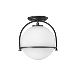 Потолочный светильник с плафоном в форме белого матового шара Hinkley варинант исполнения - 1 | Loft Concept в Воронеже