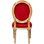 Стул из натурального бука красное с цветным принтом Impressionism in Color варинант исполнения - 2 | Loft Concept в Воронеже