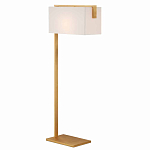 Торшер с прямоугольным абажуром на золотом металлическом каркасе Rectangular Plane  варинант исполнения - 1 | Loft Concept в Воронеже