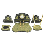 Настольный письменный набор из змеевика из 7-ми элементов Successful Leader варинант исполнения - 1 | Loft Concept в Воронеже