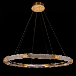 Люстра в форме кольца с золотым декором Warm Heavenly Light варинант исполнения - 8 | Loft Concept в Воронеже