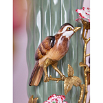 Ваза с птицами и цветами из фарфора с бронзовыми элементами Garden of Eden варинант исполнения - 6 | Loft Concept в Воронеже