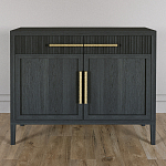 Буфет Primo с двумя ящиками и двумя фасадами Черный дуб варинант исполнения - 2 | Loft Concept в Воронеже