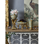 Чаша с орнаментом на бронзовых ножках в виде ангелов Eden Garden варинант исполнения - 9 | Loft Concept в Воронеже