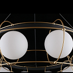 Люстра подвесная круглая с белыми плафонами Martin варинант исполнения - 5 | Loft Concept в Воронеже