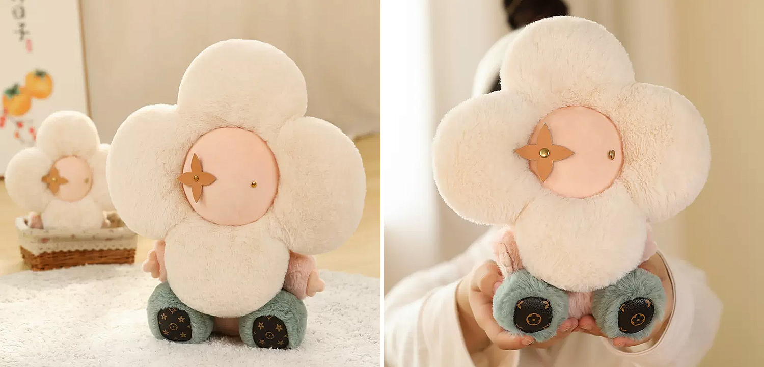 Декоративная подушка стиль Louis Vuitton Doudou Vivienne Flower Toy Декоративная подушка стиль Louis Vuitton Doudou Vivienne Flower Toy - Loft-Concept в Воронеже