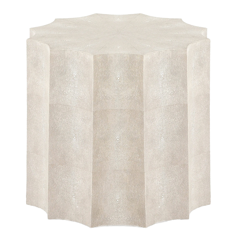 Приставной стол бежевый Stingray Skin Table кожа Бежевый Приставной стол бежевый Stingray Skin Table кожа Бежевый в Воронеже | Loft Concept