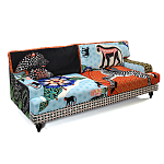 Диван с цветным принтом Qalakabusha Sofa варинант исполнения - 3 | Loft Concept в Воронеже