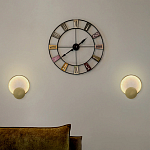 Бра в форме диска из бежевого алебастра Cryptocrystalline Stone варинант исполнения - 3 | Loft Concept в Воронеже