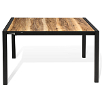 Стол обеденный раздвижной с прямоугольной столешницей на четырех черных ножках Blair варинант исполнения - 2 | Loft Concept в Воронеже