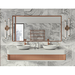 Бра с круглым основанием золотого цвета и двумя вертикальными плафонами Hex Scaffold варинант исполнения - 6 | Loft Concept в Воронеже