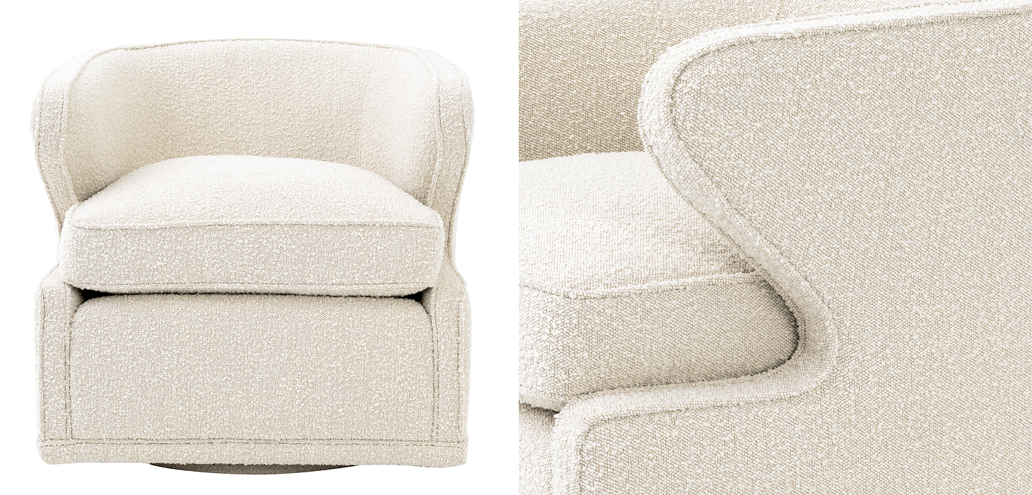 Кресло Eichholtz Chair Dorset Boucle cream Кресло Eichholtz Chair Dorset Boucle cream - Loft-Concept в Воронеже