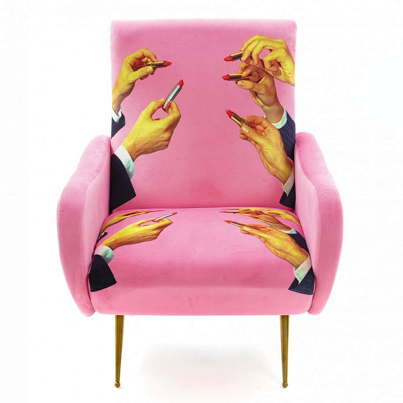 Кресло Seletti Armchair Lipsticks Pink Розовый (Rose) в Воронеже | Loft Concept 