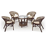 Комплект уличной мебели Sienna Dark Brown варинант исполнения - 1 | Loft Concept в Воронеже