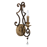 Бра в форме свечи и подвесками в классическом стиле Quoizel варинант исполнения - 1 | Loft Concept в Воронеже