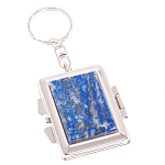 Зеркало брелок складное двухстороннее из натурального камня Лазурит Stone Mirrors варинант исполнения - 1 | Loft Concept в Воронеже